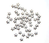 Fuschia Nail Art Charms - Nail Studs - Silver Star