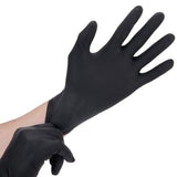 Latex Gloves Powder Free 100 Count - Black