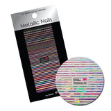 The Namie Metallic Stickers - Holoram Rainbow Lines
