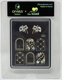 The Namie-OfynusBoom - Mixed Shapes Swarovski Crystal Stickers J005