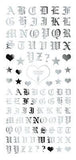 Tsumekira Britney TOKYO Nail Sticker - Chola Glamour 2 Silver