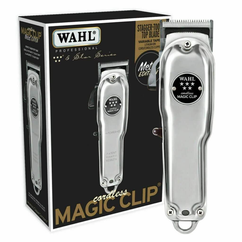 Wahl Professional 5 Star Series Metal Edition Cordless Magic Clip with  Stagger Tooth Blade, Rotary Motor, Lithium Ion Battery, 90+ Minute Run Time  for